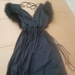 Women Black dress 7/8